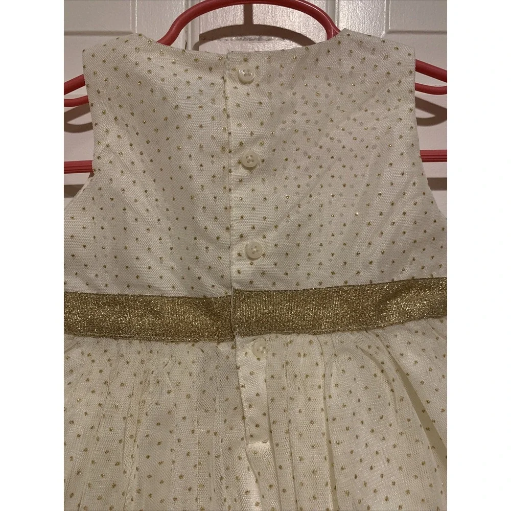 New Special Occasion Dress Carter's‎ Just One You Gold Polka Dot - Size 9M
